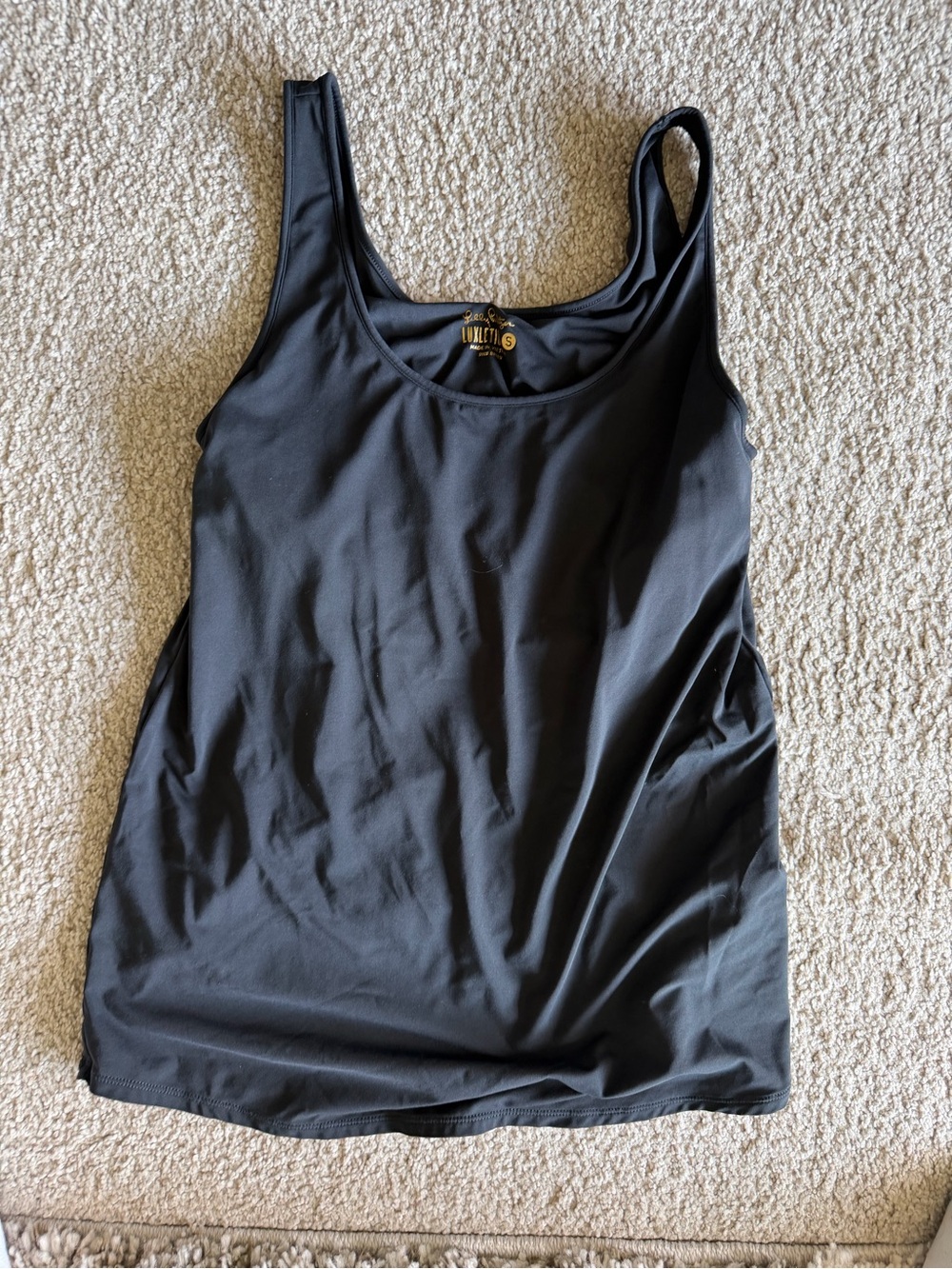 Lilly Pulitzer Black Scoop Tank
